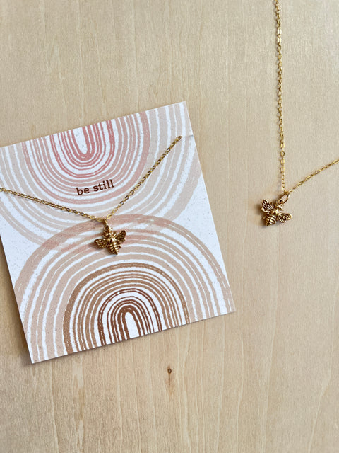 Be Still - Bee Necklace