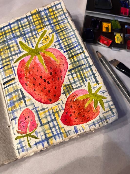 Quick Plaid Watercolor Video